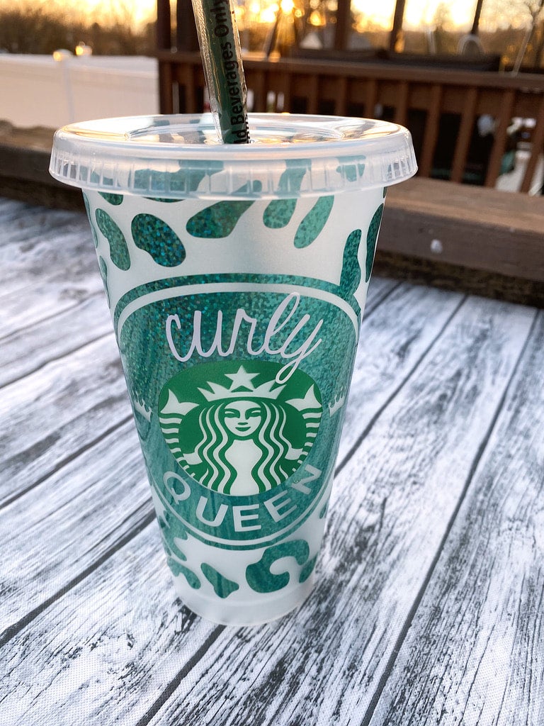 Custom Starbucks Cold Cup Zebra Animal Print Tumbler Coffee Mug New